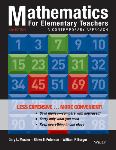 Mathematics for Elementary Teachers: A Contemporary Approach book cover by Gary L. Musser, Blake E. Peterson, William F. Burger