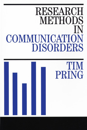 Research Methods in Communication Disorders book cover by Tim Pring