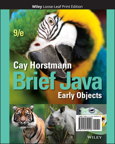 Brief Java: Early Objects book cover by Cay S. Horstmann