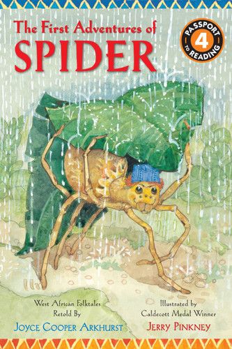 The First Adventures of Spider: West African Folktales (Passport to Reading Level 4) book cover by Joyce Cooper Arkhurst