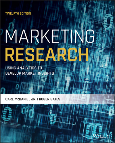 Marketing Research book cover by Carl McDaniel, Jr., Roger Gates