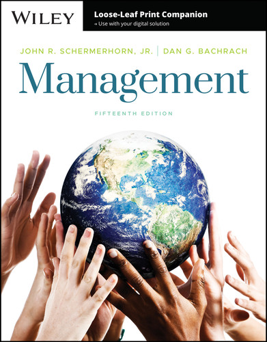 Management book cover by John R. Schermerhorn, Jr., Daniel G. Bachrach
