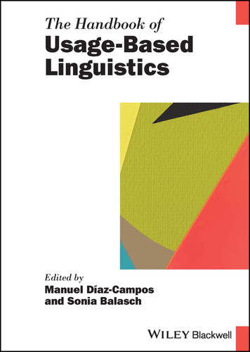 The Handbook of Usage-Based Linguistics (Wiley Handbooks in Linguistics) book cover by 