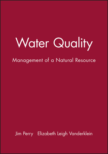 Water Quality: Management of a Natural Resource book cover by Jim Perry, Elizabeth Leigh Vanderklein