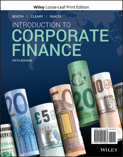 Introduction to Corporate Finance book cover by Laurence Booth, W. Sean Cleary, Ian Rakita