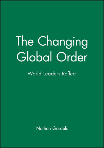 The Changing Global Order: World Leaders Reflect book cover by 