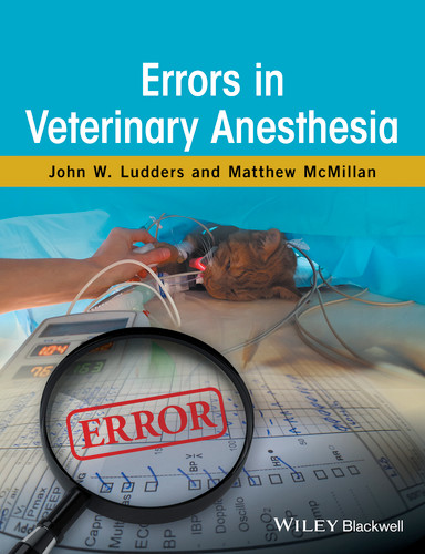 Errors in Veterinary Anesthesia book cover by John W. Ludders, Matthew McMillan
