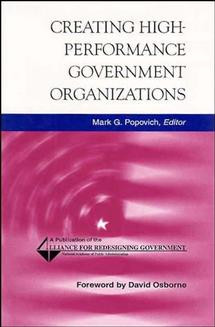 Creating High-Performance Government Organizations book cover by 