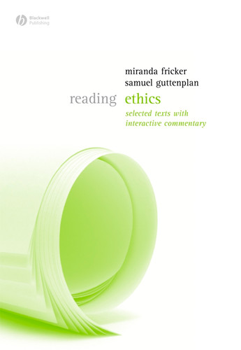 Reading Ethics (Reading Philosophy) book cover by 