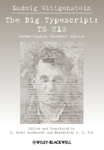 The Big Typescript: TS 213 book cover by Ludwig Wittgenstein