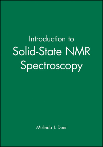 Introduction to Solid-State NMR Spectroscopy book cover by 