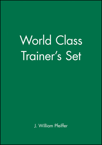 World Class Trainer's Set book cover by J. William Pfeiffer