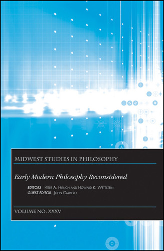 Early Modern Philosophy Reconsidered, Volume XXXV (Midwest Studies in Philosophy) book cover by 