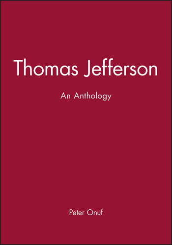 Thomas Jefferson: An Anthology book cover by 