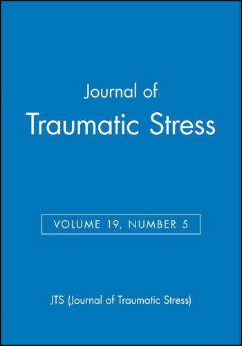 Journal of Traumatic Stress, Volume 19, Number 5 (JTS - single issue Journal of Traumatic Stress) book cover by JTS (Journal of Traumatic Stress)