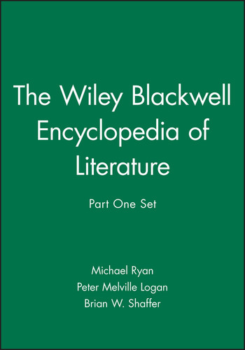 The Wiley Blackwell Encyclopedia of Literature, Part 1 Set book cover by 