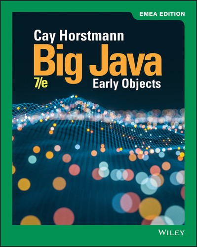 Big Java: Early Objects, EMEA Edition book cover by Cay S. Horstmann