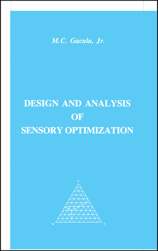 Design and Analysis of Sensory Optimization book cover by Maximo C. Gacula, Jr.