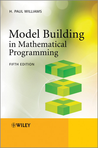 Model Building in Mathematical Programming book cover by H. Paul Williams
