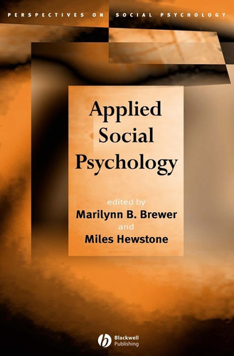 Applied Social Psychology (Perspectives on Social Psychology) book cover by 