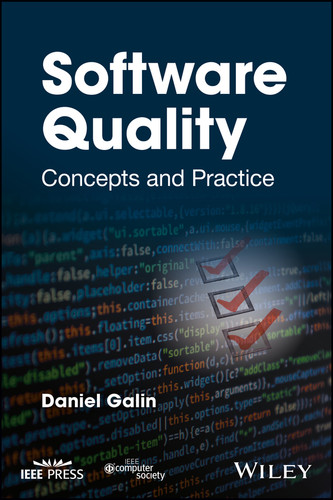 Software Quality: Concepts and Practice book cover by Daniel Galin