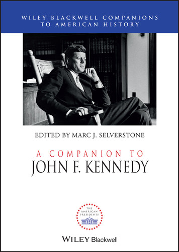 A Companion to John F. Kennedy (Wiley Blackwell Companions to American History) book cover by 