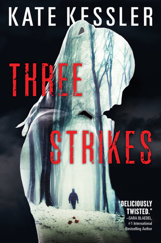 Three Strikes (An Audrey Harte Novel #3) book cover by Kate Kessler