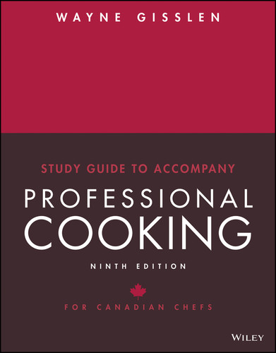 Professional Cooking for Canadian Chefs, Study Guide book cover by Wayne Gisslen
