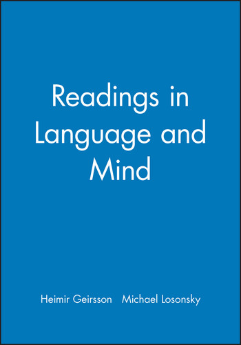 Readings in Language and Mind book cover by 