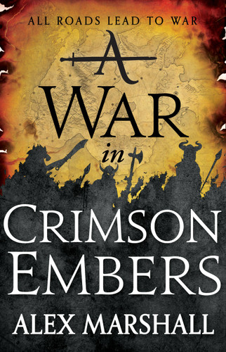 A War in Crimson Embers (The Crimson Empire #3) book cover by Alex Marshall