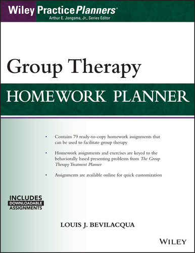 Group Therapy Homework Planner book cover by Louis J. Bevilacqua, David J. Berghuis
