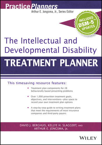 The Intellectual and Developmental Disability Treatment Planner, with DSM 5 Updates (PracticePlanners) book cover by David J. Berghuis, Arthur E. Jongsma, Jr., Kellye H. Slaggert