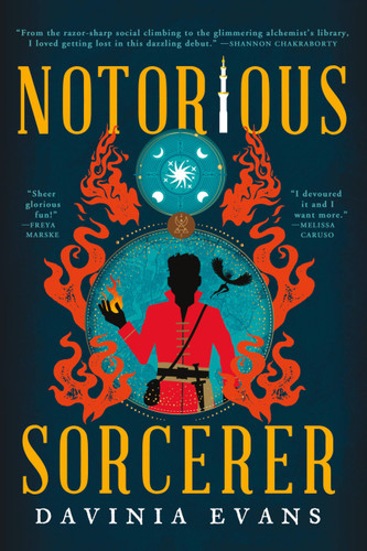 Notorious Sorcerer (The Burnished City #1) book cover by Davinia Evans