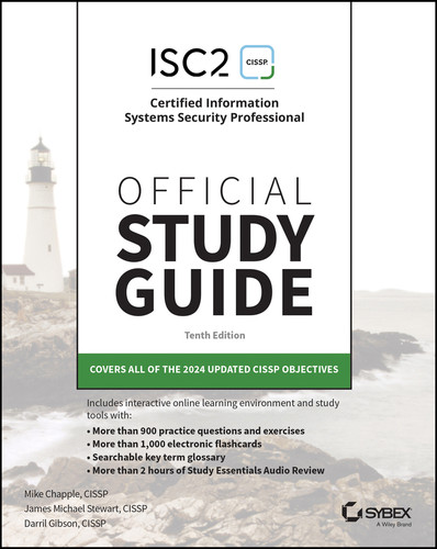 ISC2 CISSP Certified Information Systems Security Professional Official Study Guide (Sybex Study Guide) book cover by Mike Chapple, James Michael Stewart, Darril Gibson