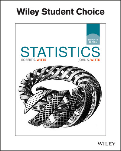 Statistics book cover by Robert S. Witte, John S. Witte