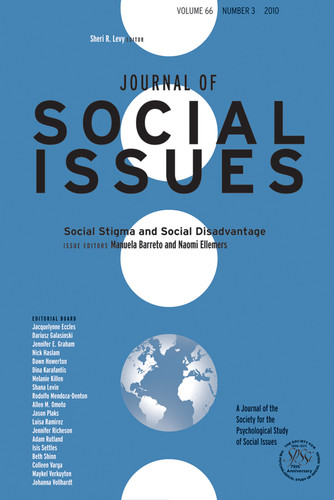 Social Stigma and Social Disadvantage (Journal of Social Issues) book cover by 