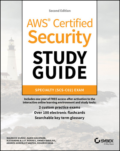 AWS Certified Security Study Guide: Specialty (SCS-C02) Exam (Sybex Study Guide) book cover by Mauricio Mu¿oz, Dario Lucas Goldfarb, Alexandre M. S. P. Moraes, Omner Barajas, Andres Gonzalez-Santos, Rogerio Kasa