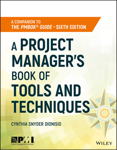 A Project Manager's Book of Tools and Techniques book cover by Cynthia Snyder Dionisio