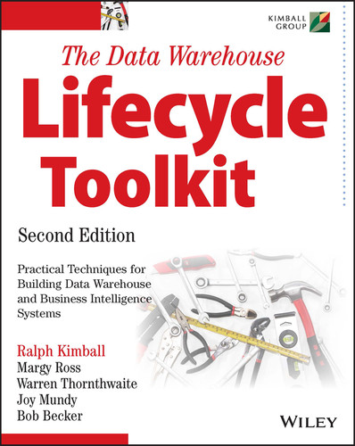 The Data Warehouse Lifecycle Toolkit book cover by Ralph Kimball, Margy Ross, Warren Thornthwaite, Joy Mundy, Bob Becker