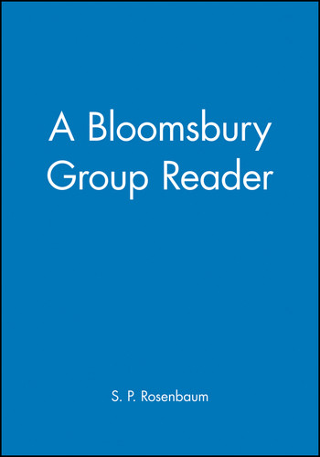 A Bloomsbury Group Reader book cover by 