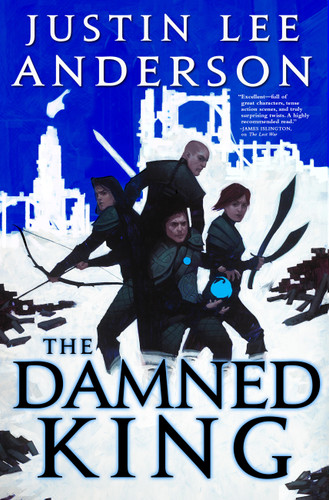 The Damned King (The Eidyn Saga #3) book cover by Justin Lee Anderson
