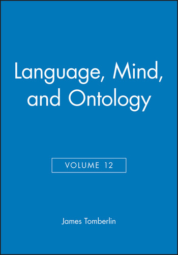Language, Mind, and Ontology, Volume 12 (Philosophical Perspectives Annual Volume) book cover by 