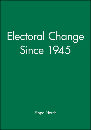 Electoral Change Since 1945 (Making Contemporary Britain) book cover by Pippa Norris
