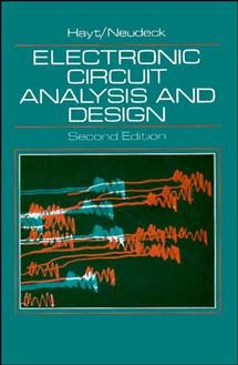 Electronic Circuit Analysis and Design book cover by William H. Hayt, Gerold W. Neudeck