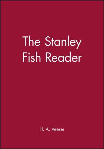 The Stanley Fish Reader (Wiley Blackwell Readers) book cover by 