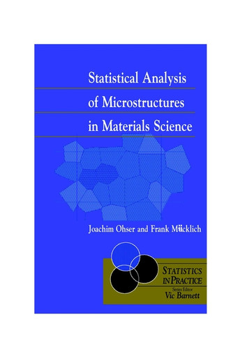 Statistical Analysis of Microstructures in Materials Science (Statistics in Practice) book cover by Joachim Ohser, Frank Mücklich