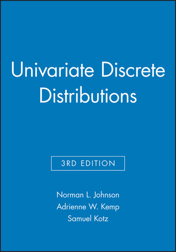 Univariate Discrete Distributions, 3e Set (Wiley Series in Probability and Statistics) book cover by Norman L. Johnson, Adrienne W. Kemp, Samuel Kotz
