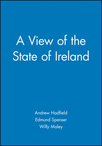 A View of the State of Ireland book cover by Edmund Spenser