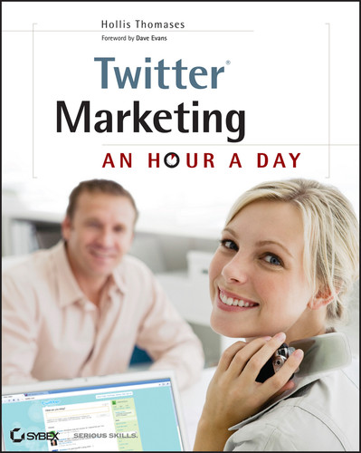 Twitter Marketing: An Hour a Day book cover by Hollis Thomases