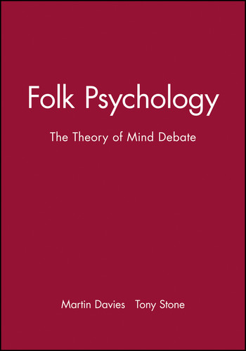 Folk Psychology: The Theory of Mind Debate (Readings in Mind and Language) book cover by 